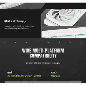 Процесорний кулер GameMax Hailstorm 360 WH (HAILSTORM 360 WH) UA