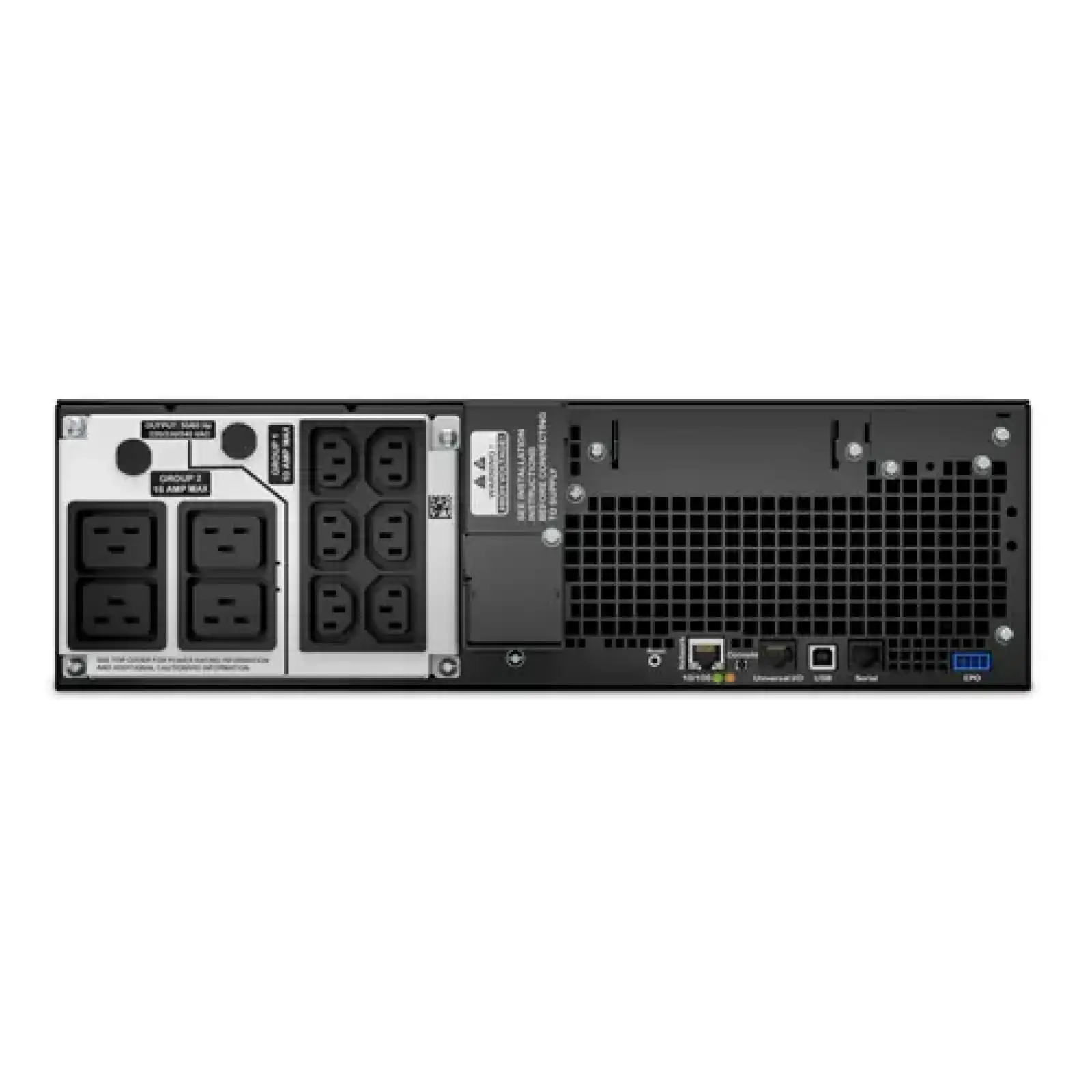 ДБЖ APC 4.5kW/5kVA,On-Line,RJ-45 10/100 Base-T, RM 3U SRT5KRMXLI UA