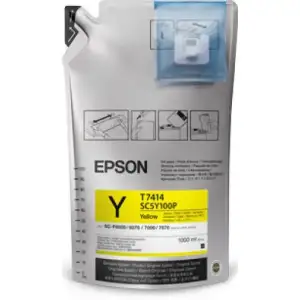 Чернила EPSON жовте F6000/7000Y(1Lx6packs) C13T741400 UA