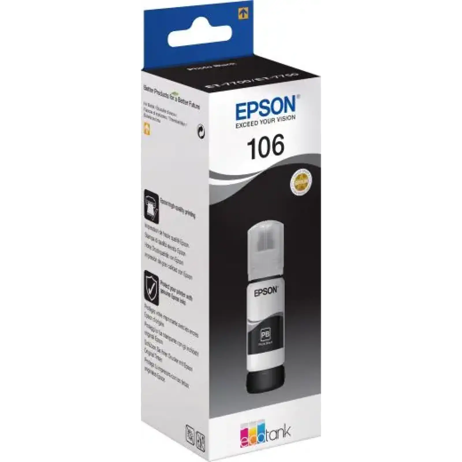 Чернила EPSON фото чорні для L7160/L7180 C13T00R140 UA