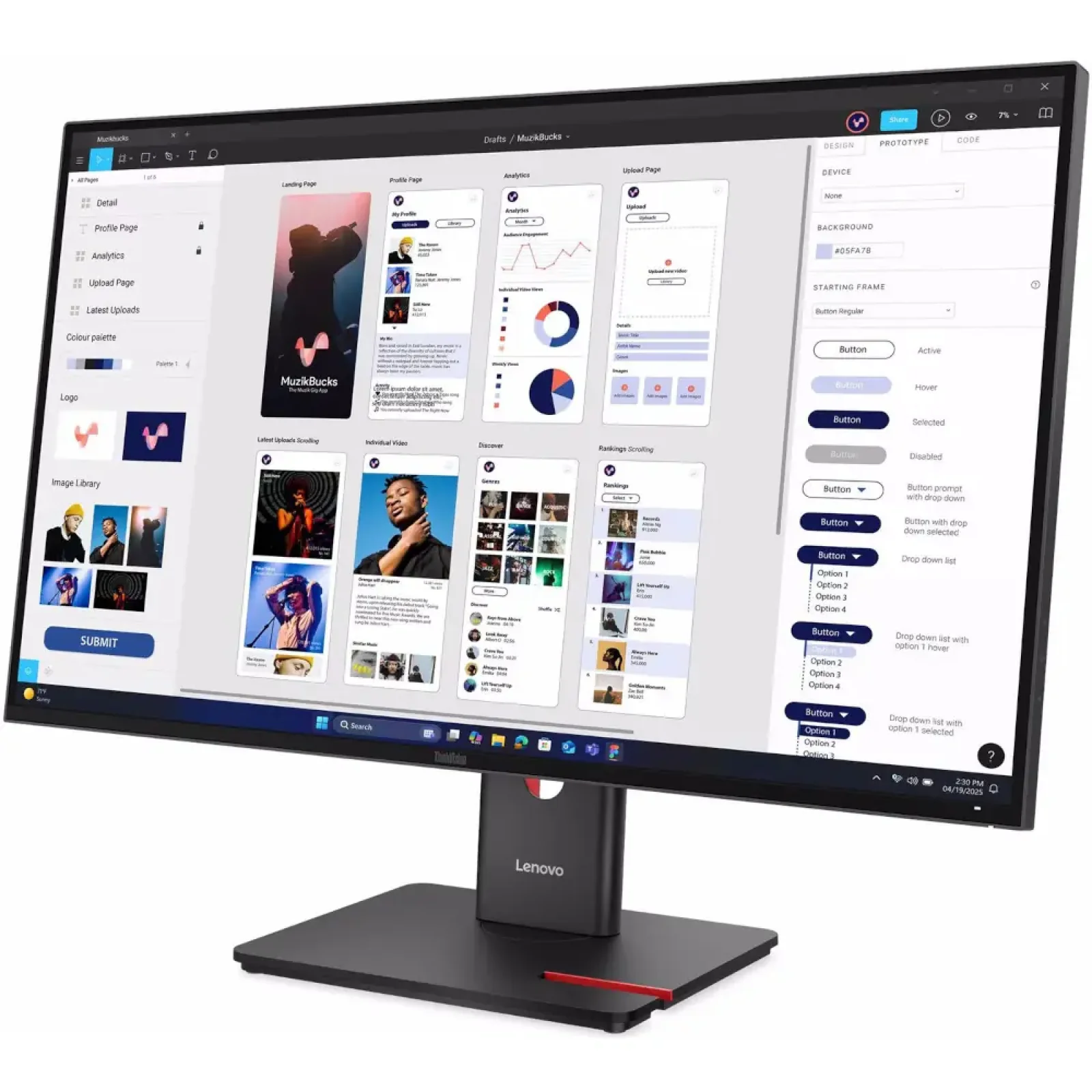 Монітор Lenovo ThinkVision T32ud-40 (64B0GAT1UA) UA