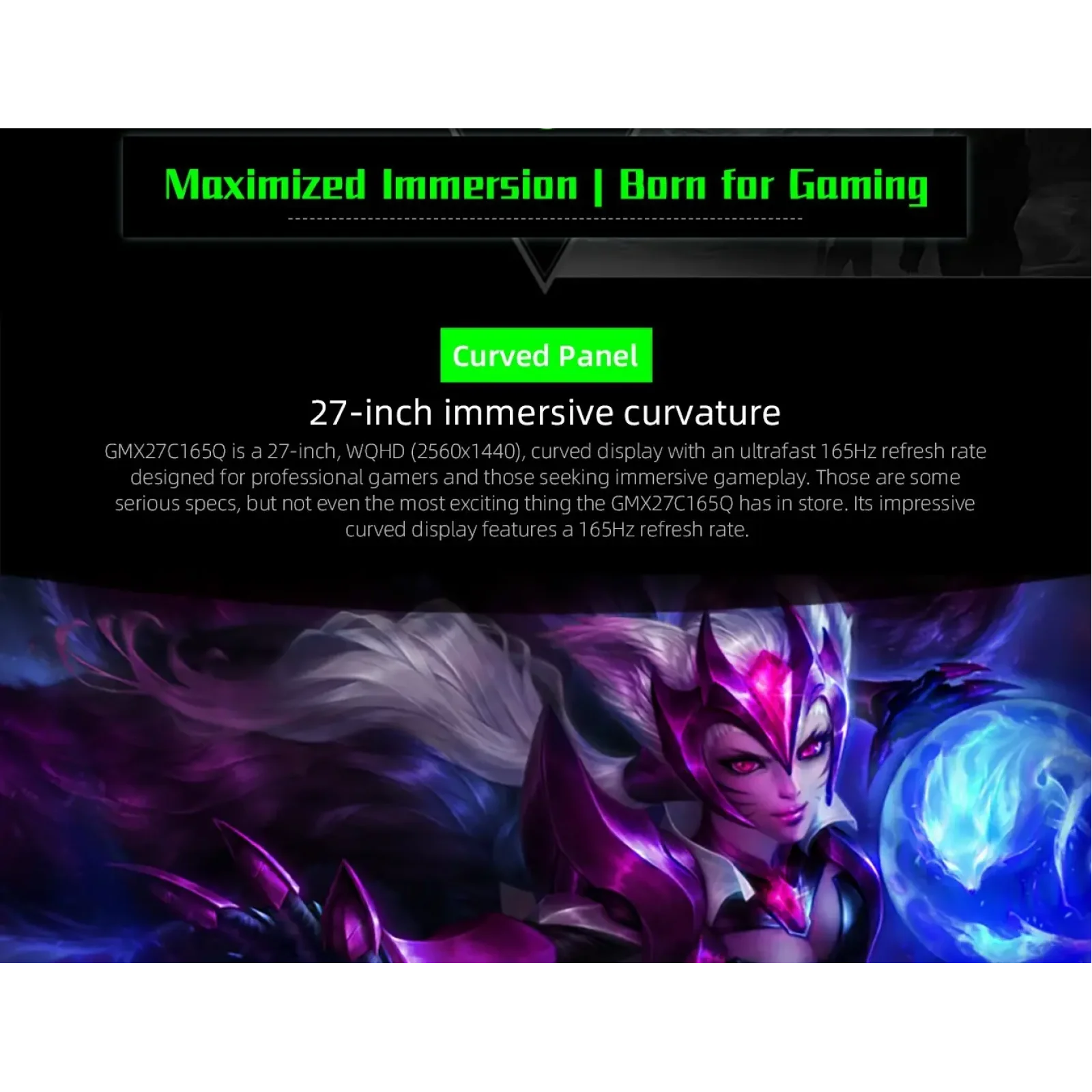 Монітор GAMEMAX GMX27C165Q UA