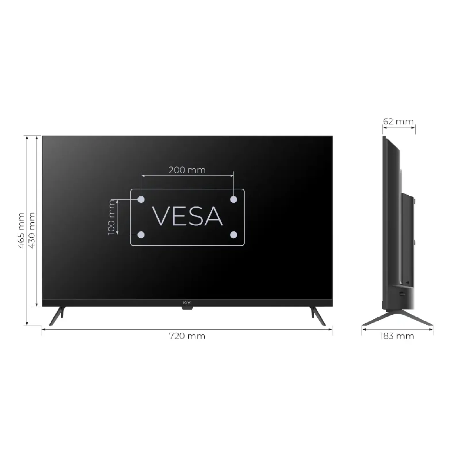 Телевізор KIVI 32'' FHD Prime E5 QLED (32F770QB) UA