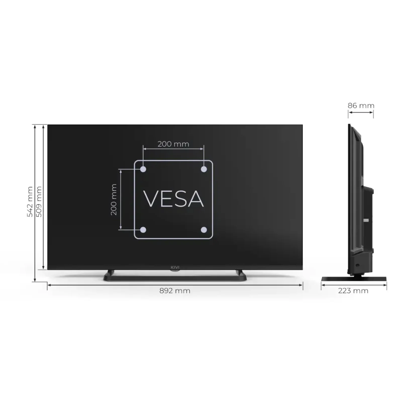 Телевизор KIVI 40'' FHD Optima L5 HDR (40F710QB) UA