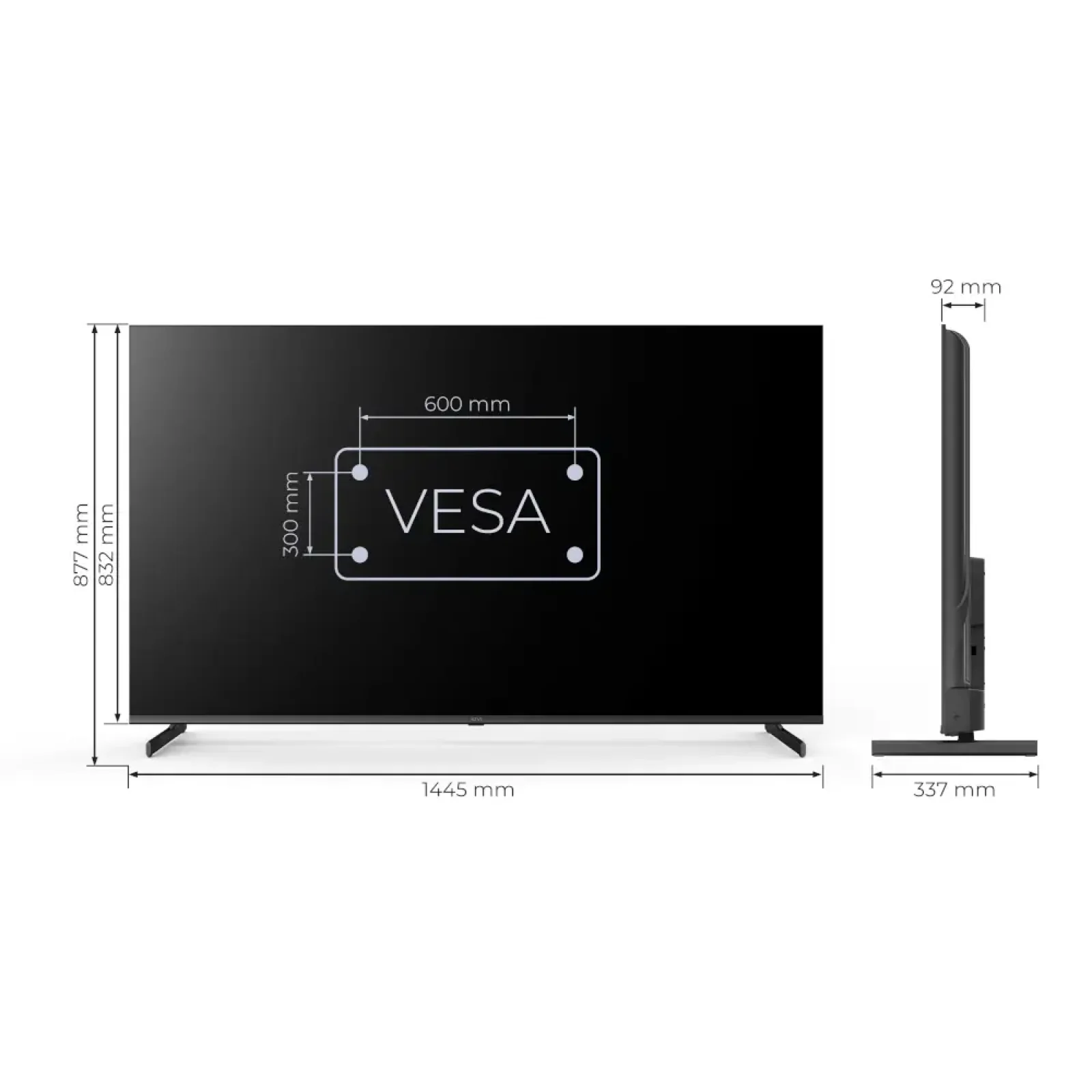 Телевизор KIVI 65'' UHD Optima L5 HDR (65U710QB) UA