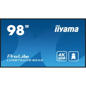 Інформаційний дисплей IIYAMA 97.5" 16:9 IPS 3840х2160, 24/7, 500 кд /м2, ОС Android 11, 1xVGA/1xDVI/3xHDMI 2.0/1xDP/1 LH9875UHS-B2AG UA