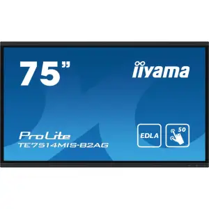 Інформаційний дисплей IIYAMA 75" 16:9 інтерактивний VA 3840х2160, P ureTouch-IR+, 24/7, 435 кд/м2, ОС Android 13, SP TE7514MIS-B2AGAX UA