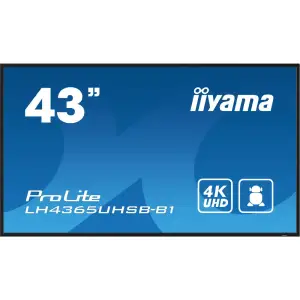 Інформаційний дисплей IIYAMA 42.5" 16:9 IPS 3840х2160, 24/7, 800 кд /м2, ОС Android 11, 2xHDMI 2.0/1xDP/2xUSB 2.0, SP LH4365UHSB-B1 UA