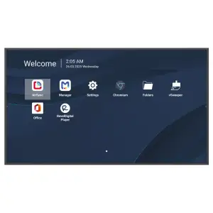 Дисплей VIEWSONIC 65" UHD РК 500 nits, 1500:1, Android 14, 24/7, 4GB DDR4/32GB, HDMI in x3, USB-C x1, RS232 i CDE6514-2C UA