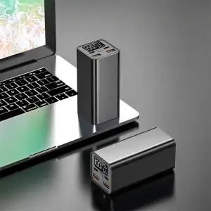 Зовнішній акумулятор ATRIA 65W USB-C laptop/phone Powerbank 20000mAh WPD-65 UA