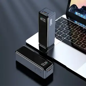 Зовнішній акумулятор ATRIA 160W Blue USB-C laptop/phone Powerbank 30000m Ah WPD-160SB UA