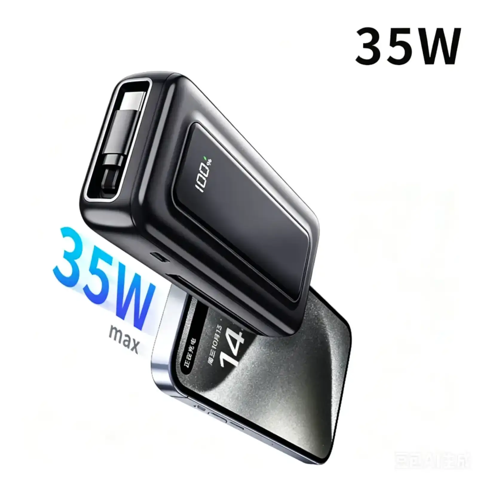 Зовнішній акумулятор ATRIA PD35W USB-C Powerbank 10000mAh WPD-35S UA
