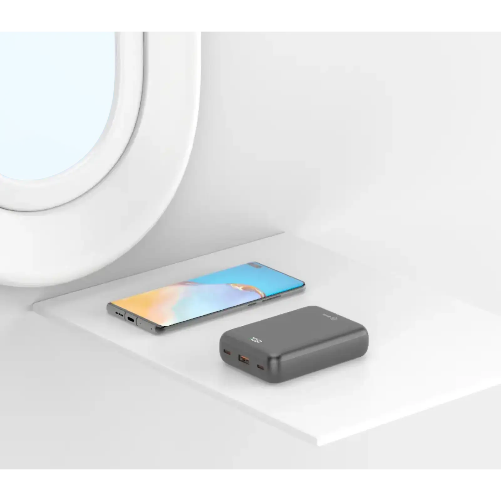 Зовнішній акумулятор ATRIA PD22.5W USB-C Powerbank 20000mAh WPD-P92 UA