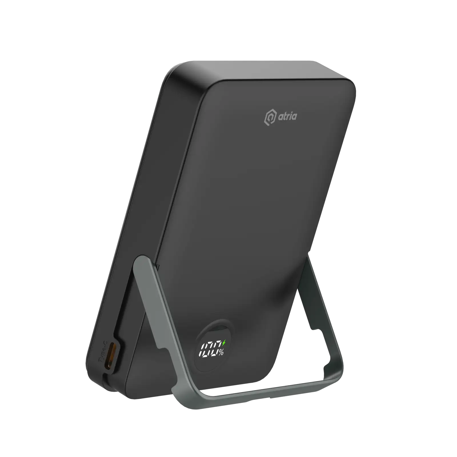 Зовнішній акумулятор ATRIA PD20W USB-C 15W Wireless MagSafe 10000mAh black WPD-W57B UA