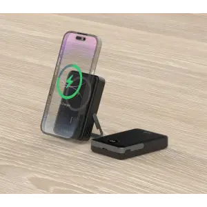 Зовнішній акумулятор ATRIA PD20W USB-C 15W Wireless MagSafe 10000mAh black WPD-W57B UA