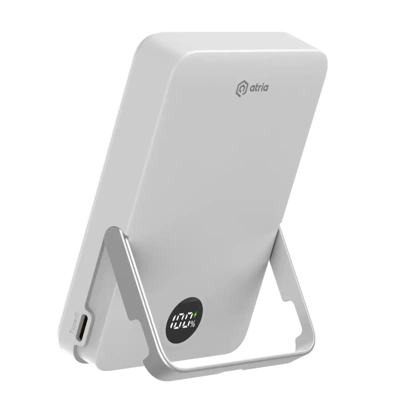 Зовнішній акумулятор ATRIA PD20W USB-C 15W Wireless MagSafe 10000mAh white WPD-W57 UA