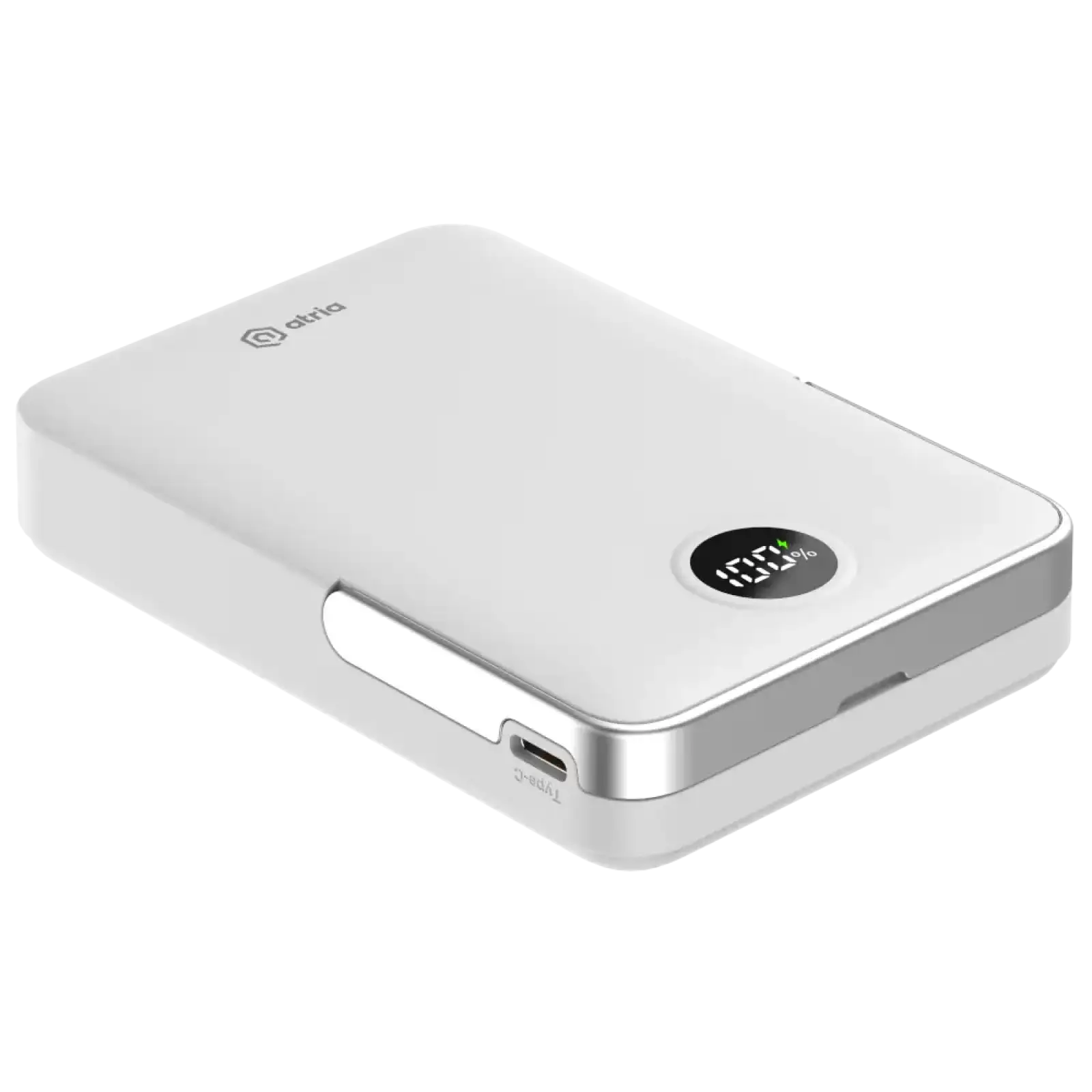 Зовнішній акумулятор ATRIA PD20W USB-C 15W Wireless MagSafe 10000mAh white WPD-W57 UA