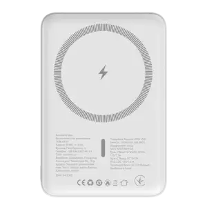 Зовнішній акумулятор ATRIA PD20W USB-C 15W Wireless MagSafe 10000mAh white WPD-W57 UA