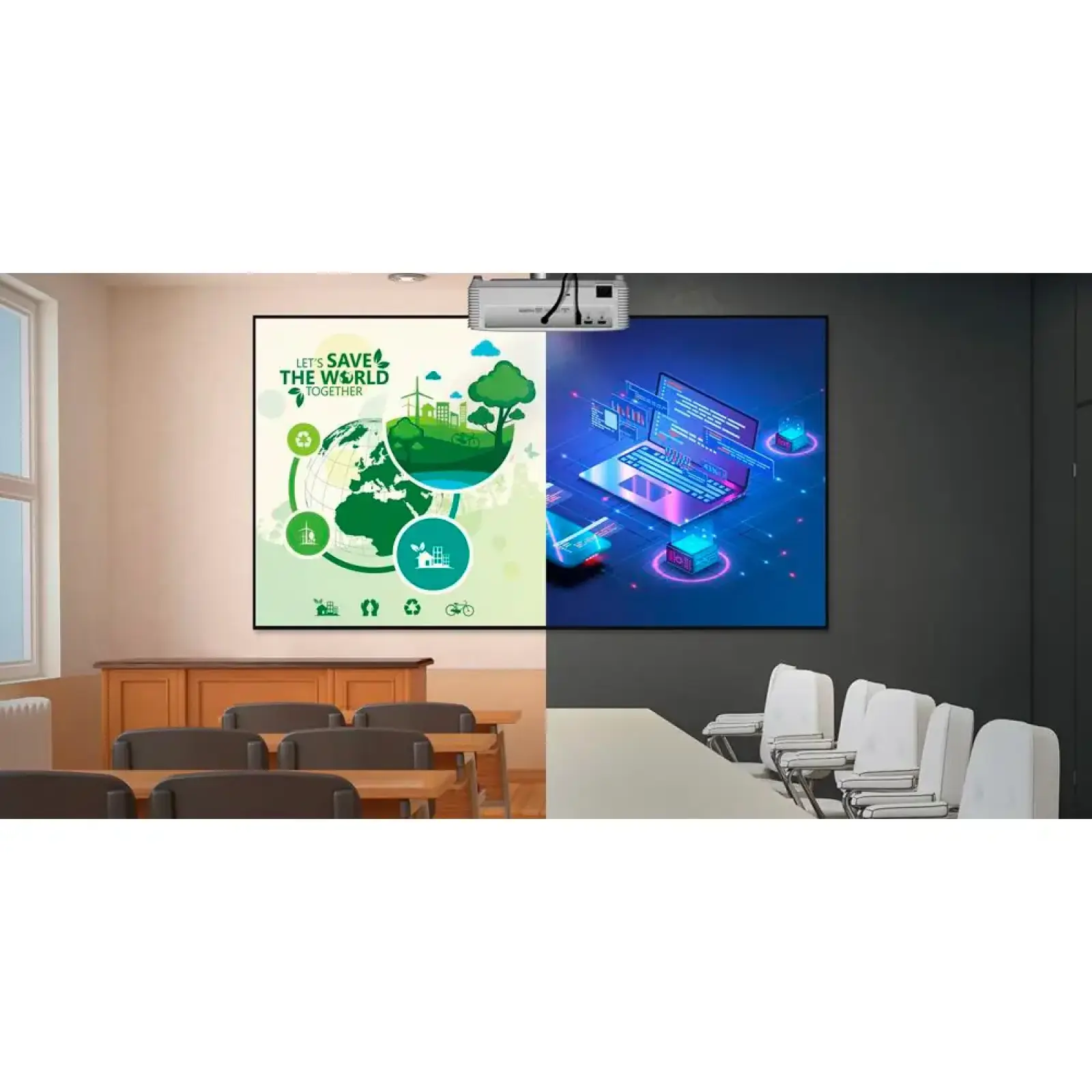 Проектор OPTOMA EH401 (DLP,FHD,4000Lm,22000:1,1.5-1.66:1, 2*HDMI,USB-A,3W, 4/10/15) E9PV7GA10EZ1 UA