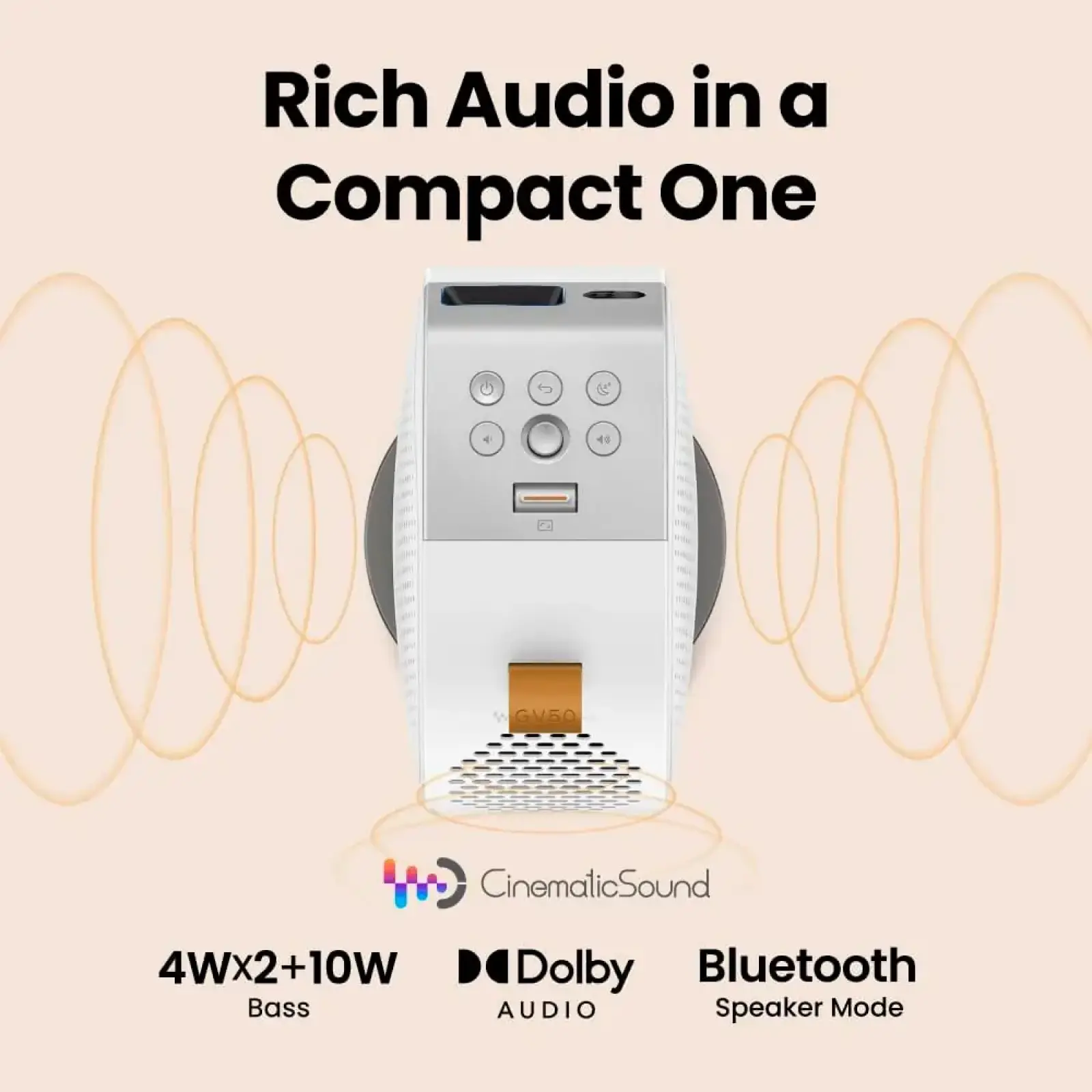 Портативний проектор BENQ GV50 9H.JSR77.59E UA