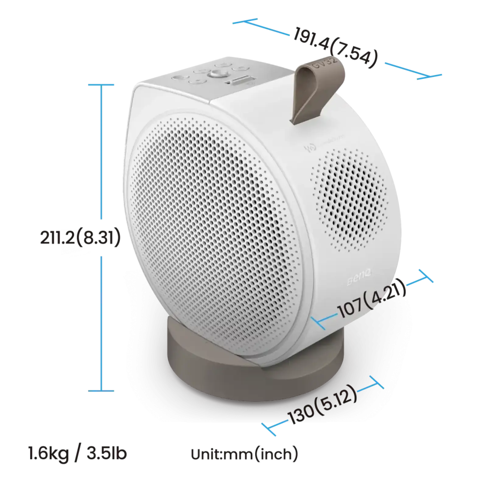 Короткофокусний проектор BenQ GV32 (9H.R0K77.59E) UA