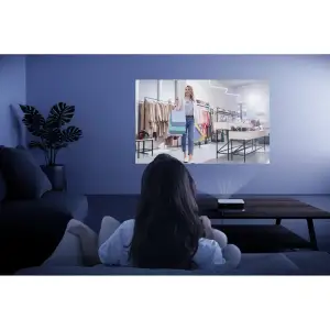Проектор EPSON EF-61W (LED, FHD,3LCD, 700Lm, 5000000 :1, 1.2:1, USB-A, USB-B, GTV, Wifi, Bt, 5+5Вт,white) V11HB72042 UA