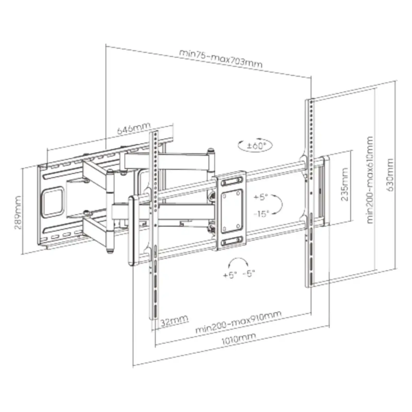Кронштейн ITech PTRB-95, 60