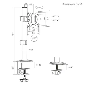 Кронштейн Brateck LDT66-C01, 17