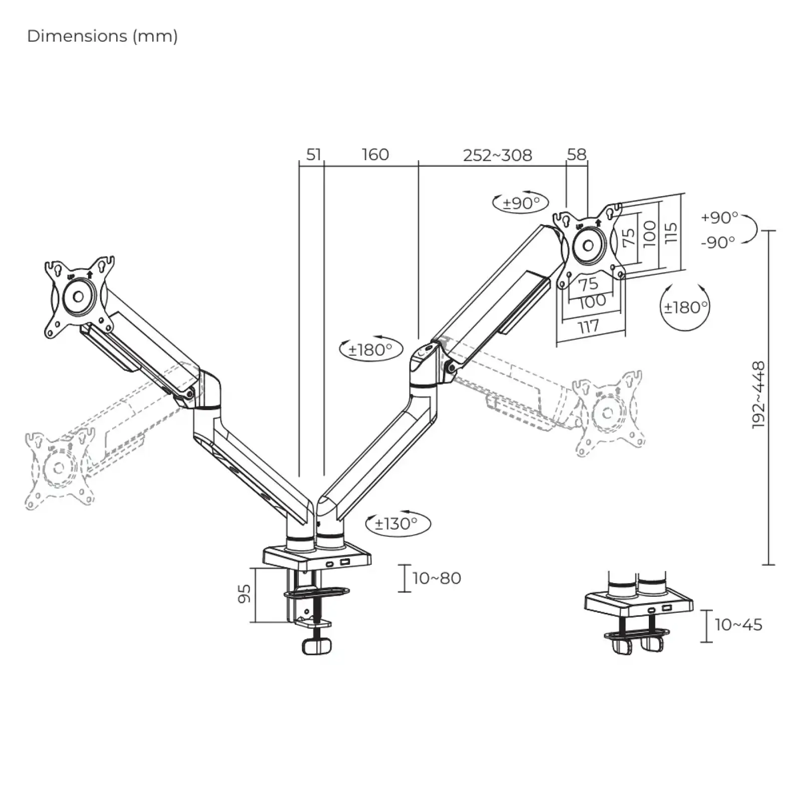 Кронштейн ITech LDT117-C024E UA