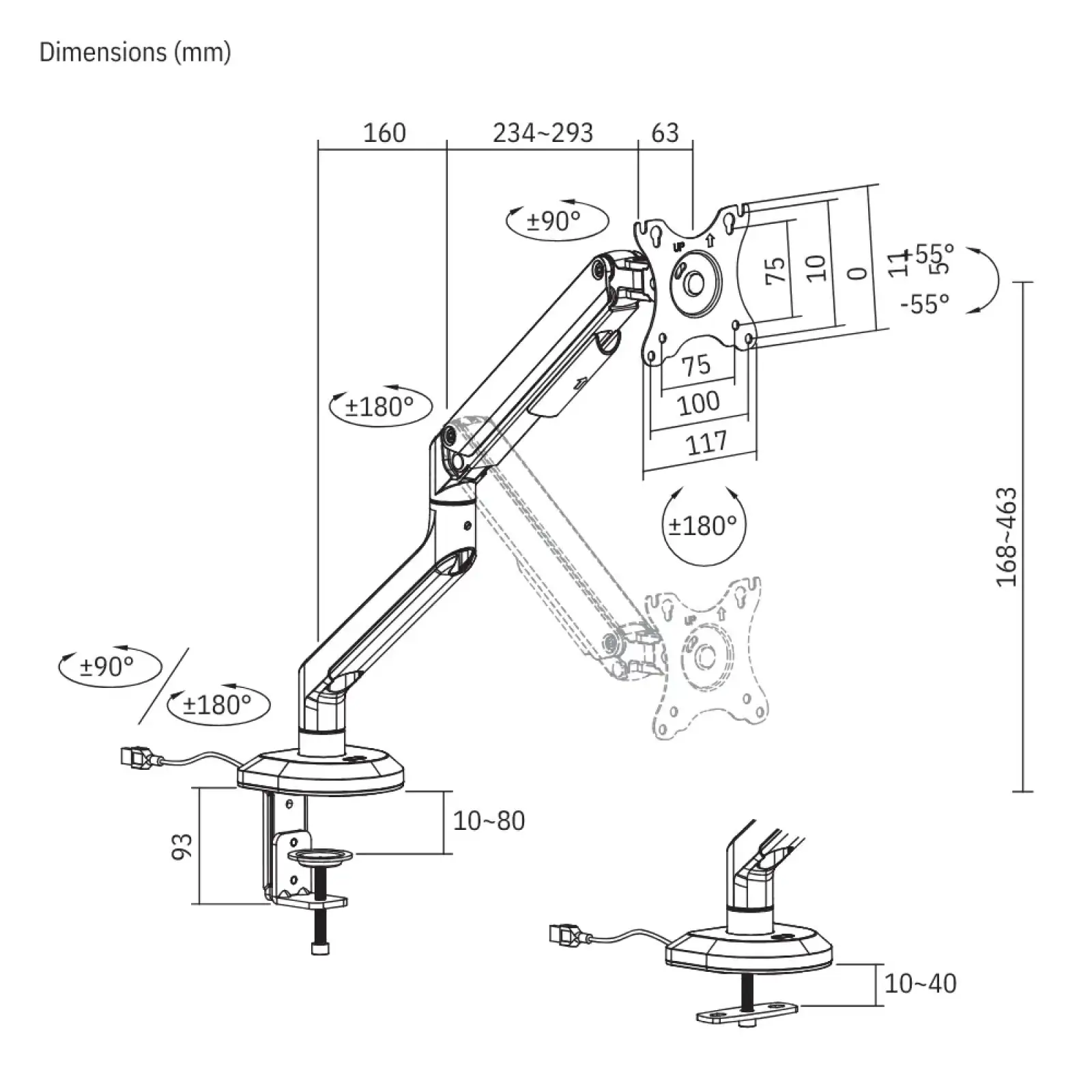 Кронштейн ITech LDT63-C012GL UA