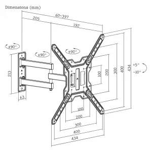 Кронштейн ITech LCD243 UA