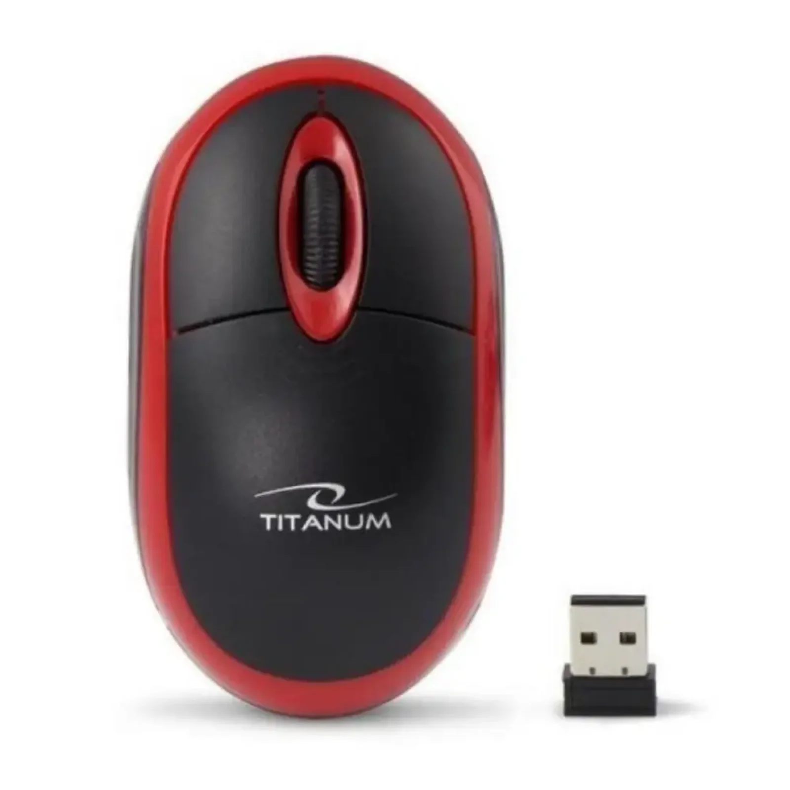 Мышь беспроводная Esperanza TM116R Titanum Black/Red UA