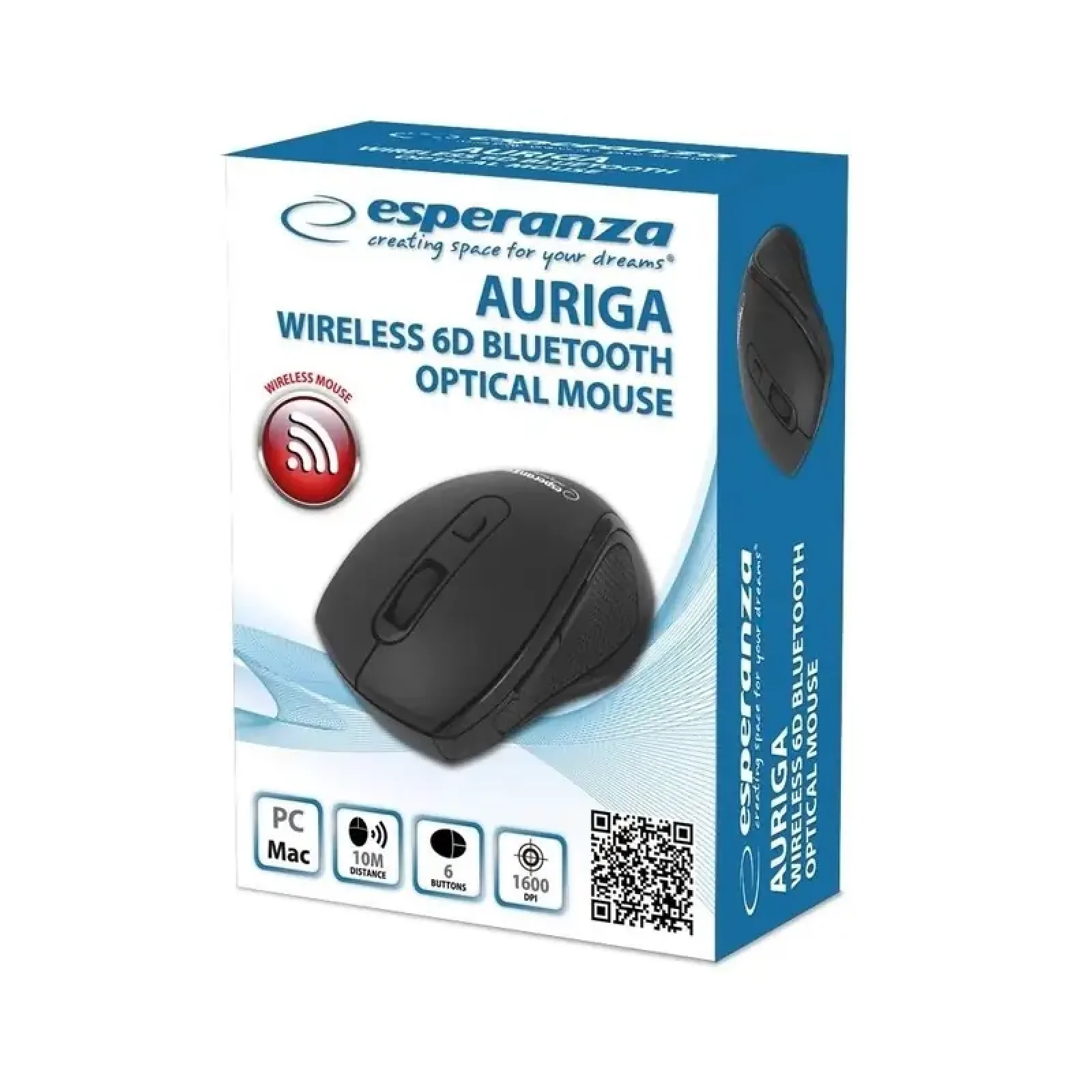 Мышь Esperanza Auriga 6D Bluetooth Black (EM128K) UA