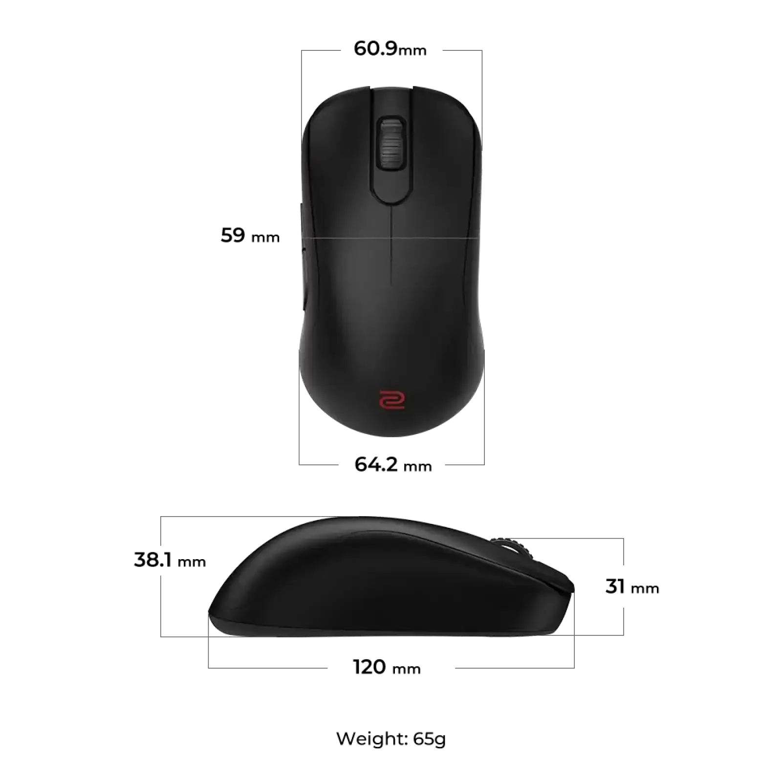 Миша Zowie S2-DW Black (9H.N4NBE.A2E) UA