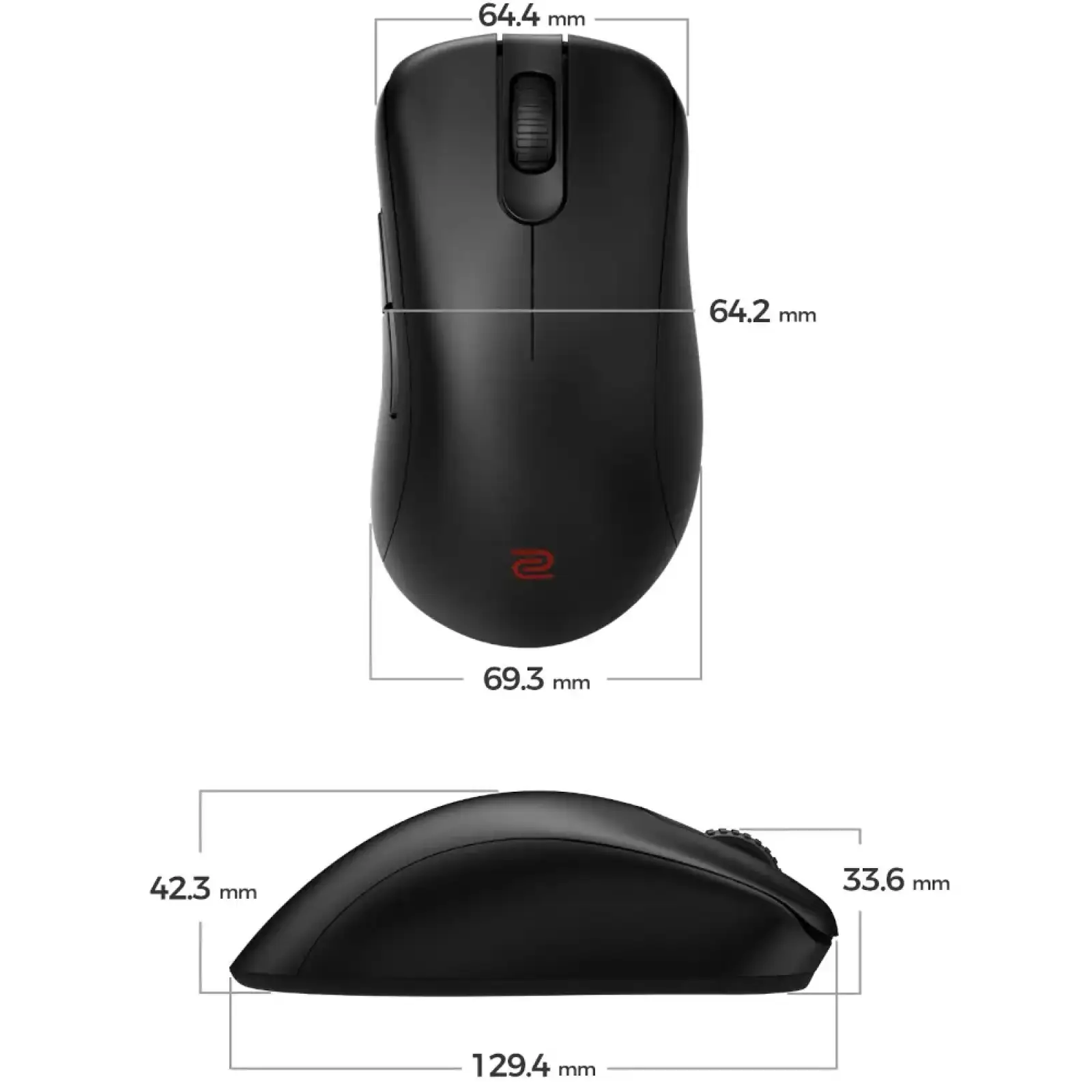 Миша Zowie EC1-DW Black (9H.N4TBE.A2E) UA