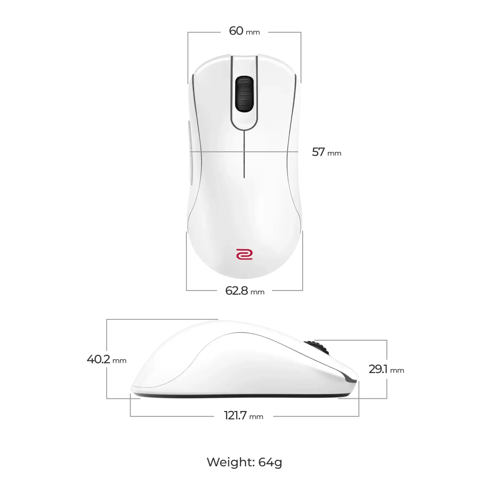 Мышь Zowie ZA13-DW Glossy Edition (9H.N4RBE.A3E) UA