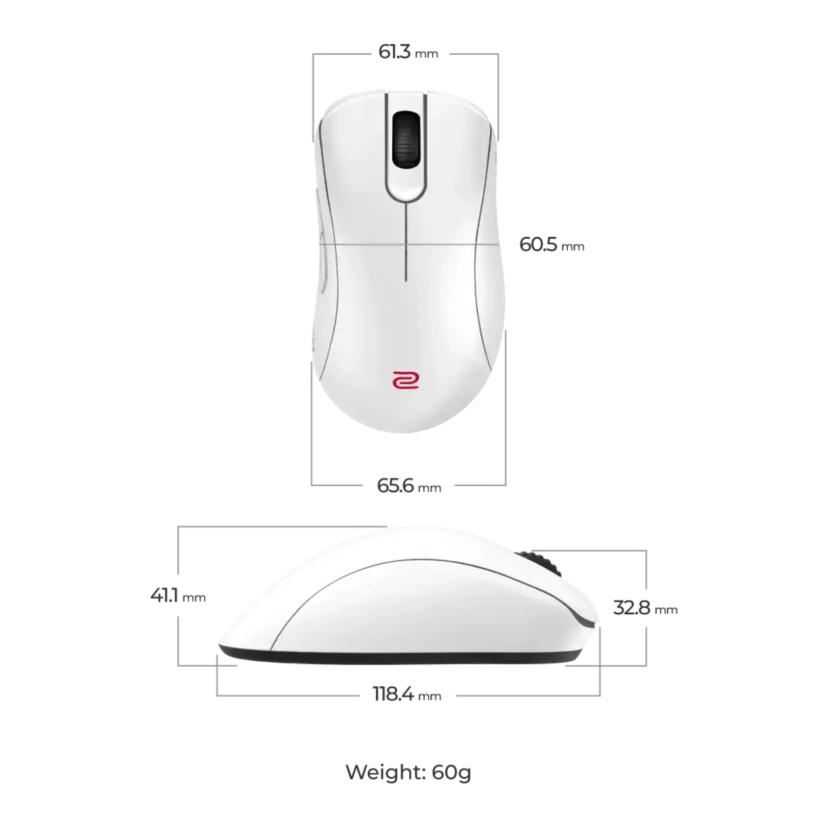Миша Zowie EC3-DW Glossy Edition (9H.N4WBE.A3E) UA