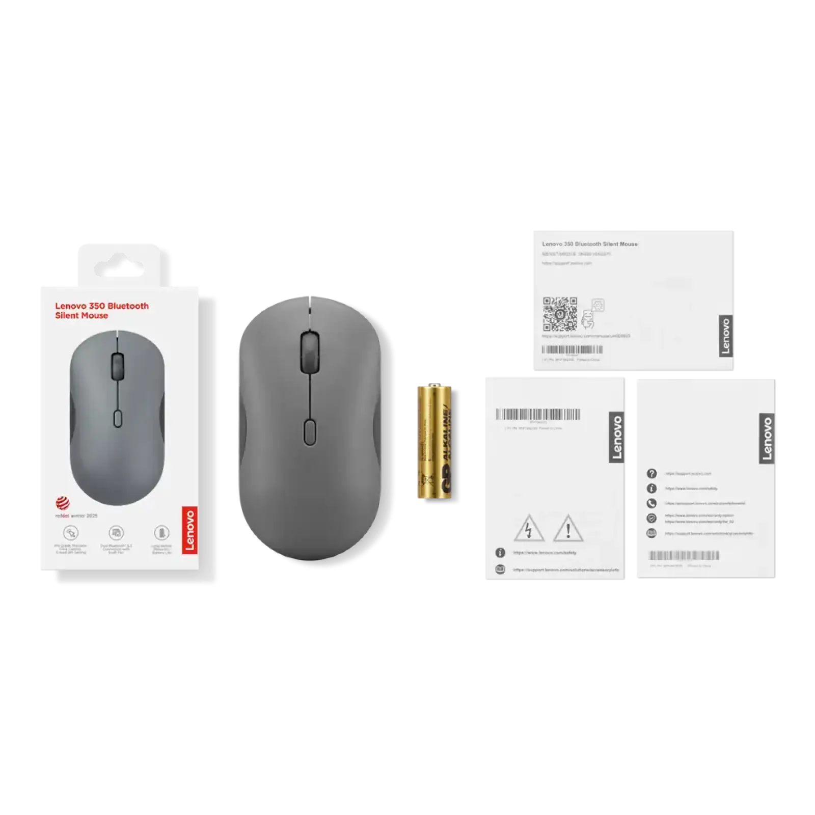 Миша Lenovo 350 Silent Mouse Luna Grey (GY51S61904) UA