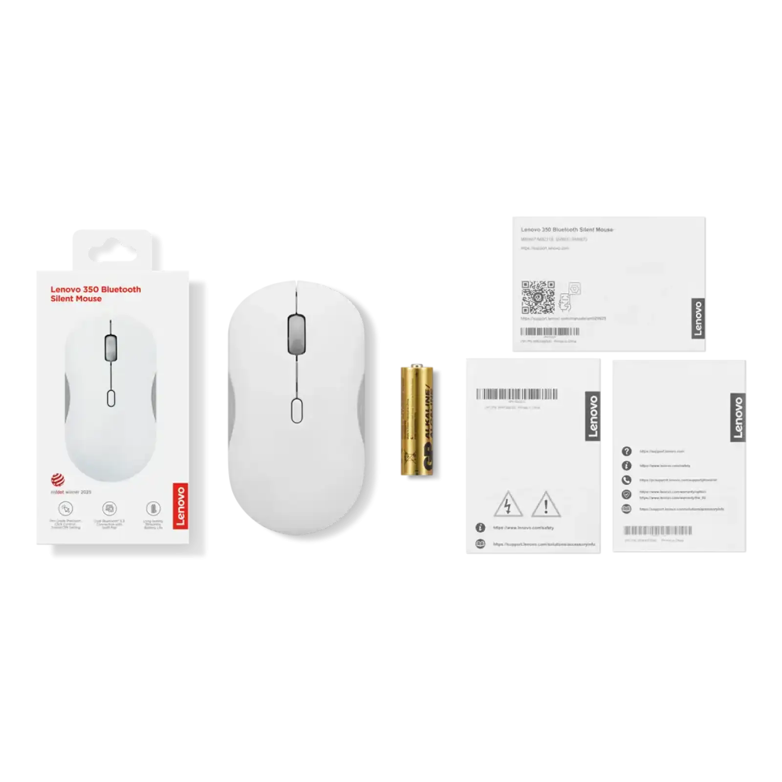 Мышь Lenovo 350 Silent Mouse Cloud Grey (GY51S61907) UA