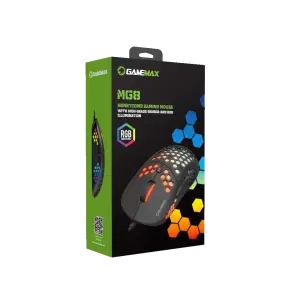 Миша геймінгова GAMEMAX MG8 6400dpi USB Cable len gth 1,8м UA