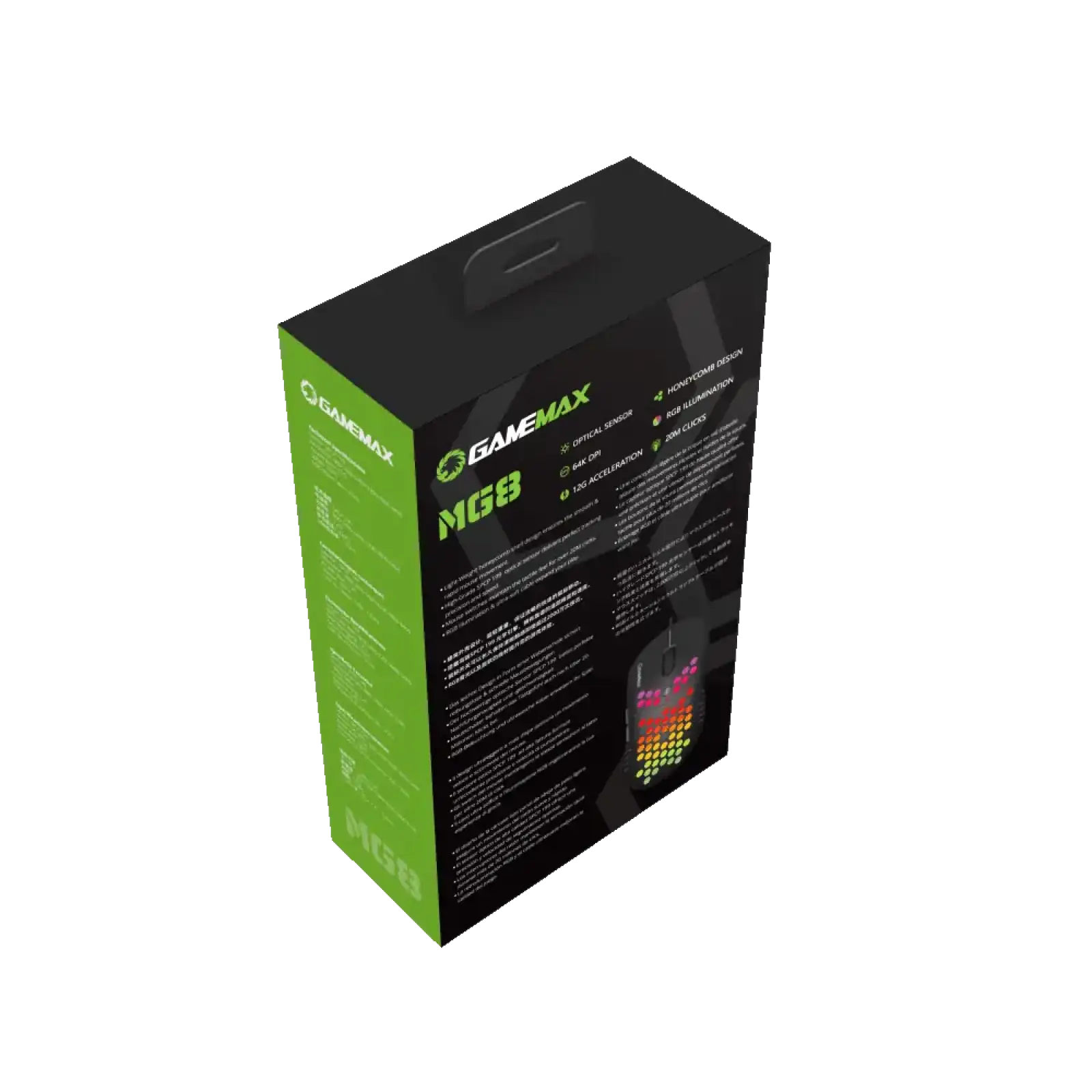 Миша геймінгова GAMEMAX MG8 6400dpi USB Cable len gth 1,8м UA