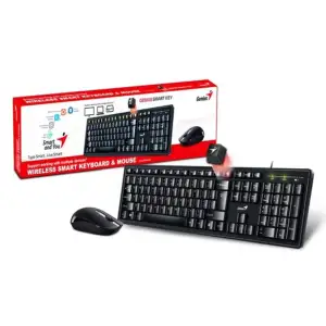 Набiр GENIUS миша+клавiатура бездротовий USB Two color UK R 31340003428 UA