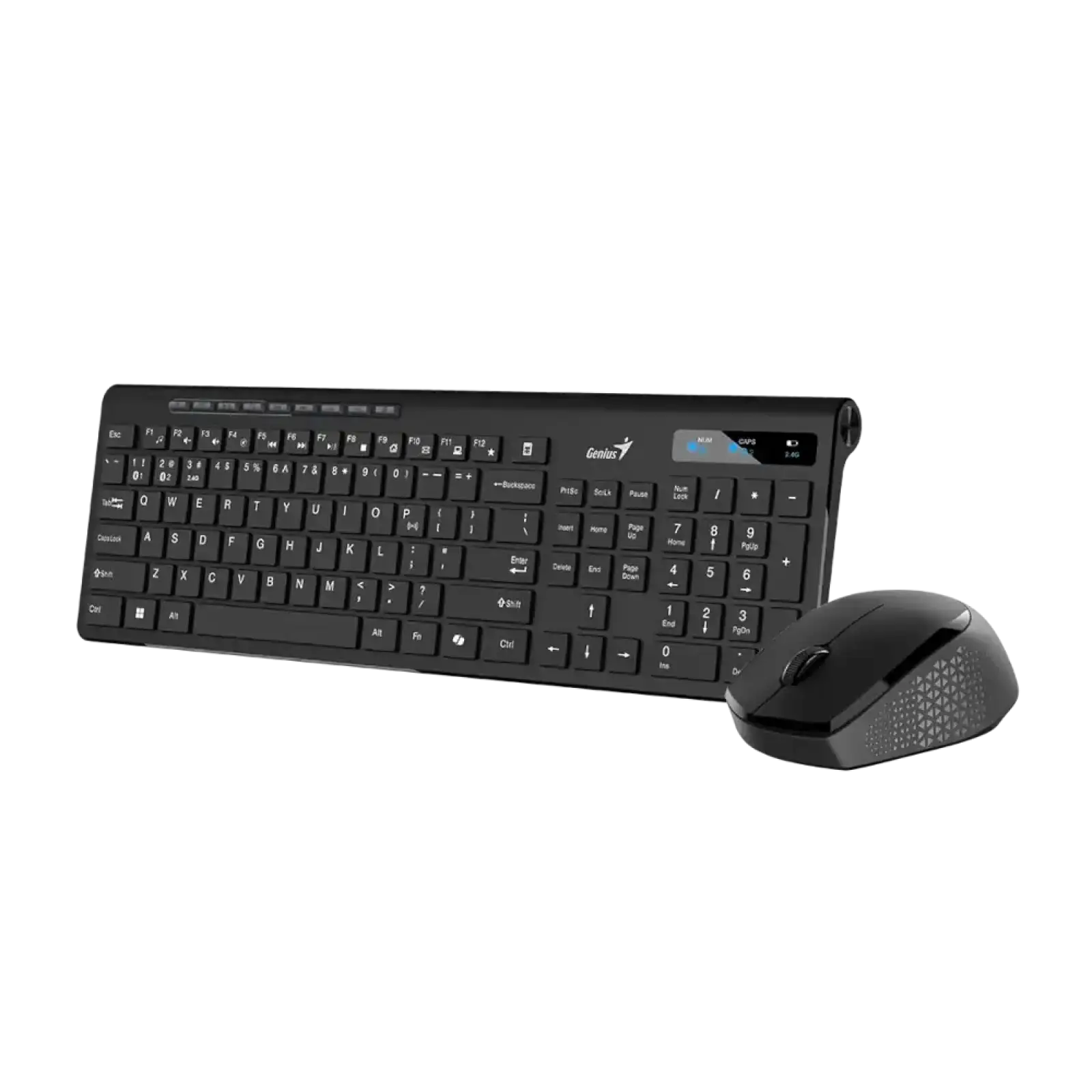 Набiр GENIUS миша+клавiатура бездротовий AI Black UKR BT +2.4GHz 31340015424 UA
