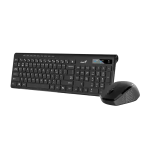 Набiр GENIUS миша+клавiатура бездротовий AI Black UKR BT +2.4GHz 31340015424 UA