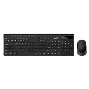 Набiр GENIUS миша+клавiатура бездротовий AI Black UKR BT +2.4GHz 31340015424 UA