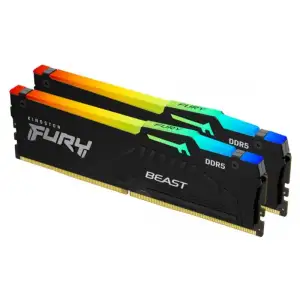 Модуль памяти KINGSTON 32GB DDR5 5600MHz Fury Beast RGB (2x16) XMP KF556C40BBAK2-32 UA