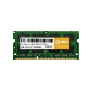 Модуль пам'яті ATRIA 8 GB SO-DIMM DDR3 1600 MHz (UAT31600CL11SLK1/8) UA