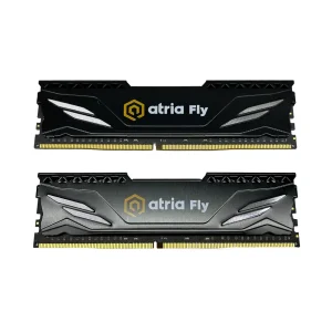 Модуль пам'яті Atria Fly Black 16 GB (2x8) DDR4 3200MHz (UAT43200CL18BK2/16) UA