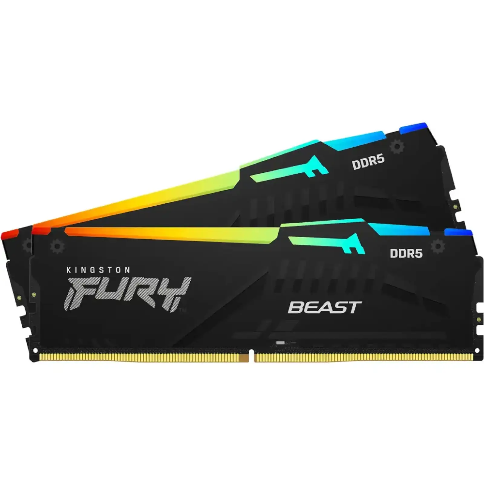 Модуль пам'яті KINGSTON 32Gb DDR5 6400MHz Fury Beast RGB (2 x16) EXPO KF564C32BBEAK2-32 UA