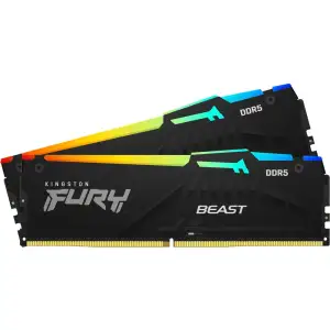 Модуль пам'яті KINGSTON 32Gb DDR5 6400MHz Fury Beast RGB (2 x16) EXPO KF564C32BBEAK2-32 UA